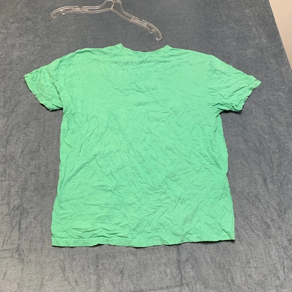 Polo Ralph Lauren T Shirt Mens Medium Green Embroidered Logo Casual Short Sleeve